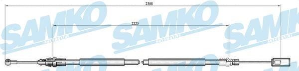 Samko C0213B Cable Pull, parking brake C0213B