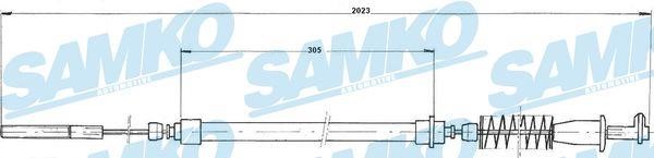 Samko C0216B Cable Pull, parking brake C0216B