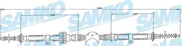 Samko C0220B Cable Pull, parking brake C0220B