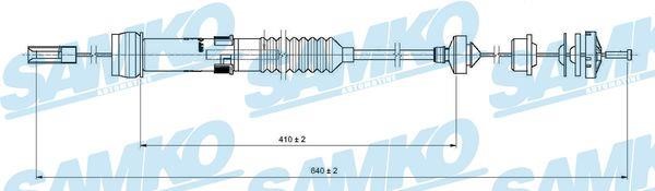 Samko C0333C Clutch cable C0333C