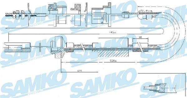 Samko C0335C Clutch cable C0335C