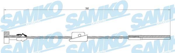 Samko C0231B Cable Pull, parking brake C0231B