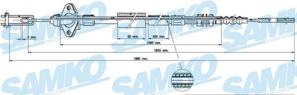 Samko C0231C Clutch cable C0231C
