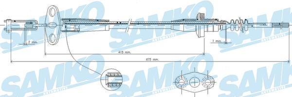 Samko C0235C Clutch cable C0235C