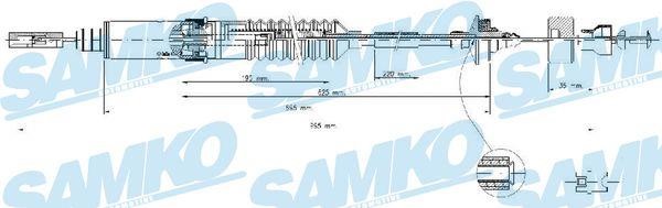 Samko C0242C Clutch cable C0242C