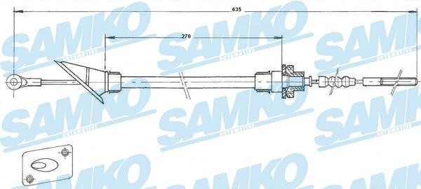 Samko C0245C Clutch cable C0245C