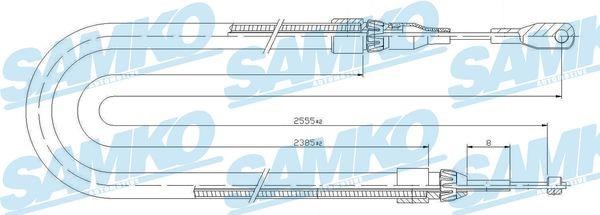 Samko C0399B Cable Pull, parking brake C0399B