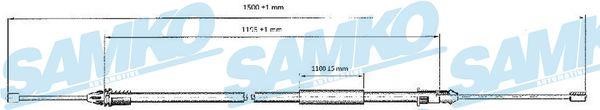 Samko C0402B Cable Pull, parking brake C0402B