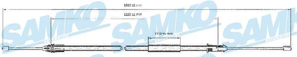 Samko C0403B Cable Pull, parking brake C0403B