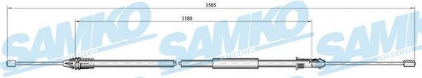 Samko C0405B Cable Pull, parking brake C0405B