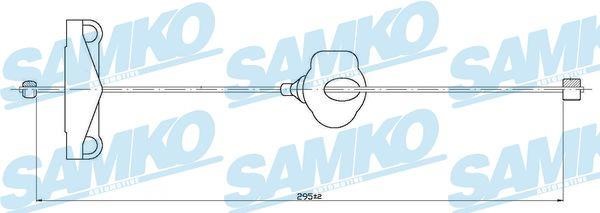 Samko C0261B Cable Pull, parking brake C0261B