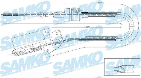 Samko C0463C Clutch cable C0463C
