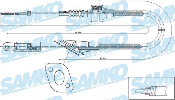 Samko C0417C Clutch cable C0417C