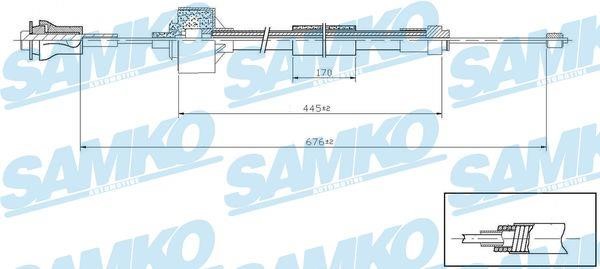 Samko C0426C Clutch cable C0426C