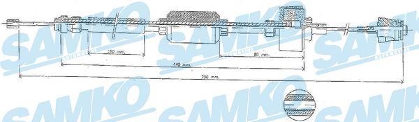 Samko C0427C Clutch cable C0427C