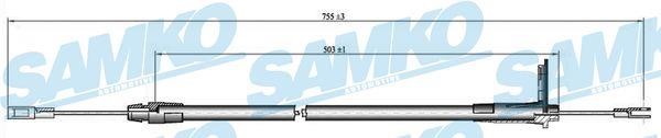 Samko C0434B Cable Pull, parking brake C0434B