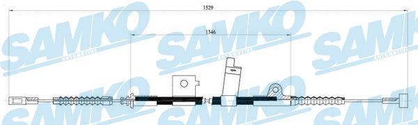 Samko C0495B Cable Pull, parking brake C0495B