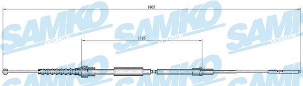 Samko C0516B Cable Pull, parking brake C0516B