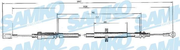 Samko C0524B Cable Pull, parking brake C0524B