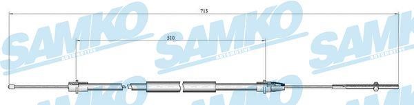 Samko C0638B Cable Pull, parking brake C0638B