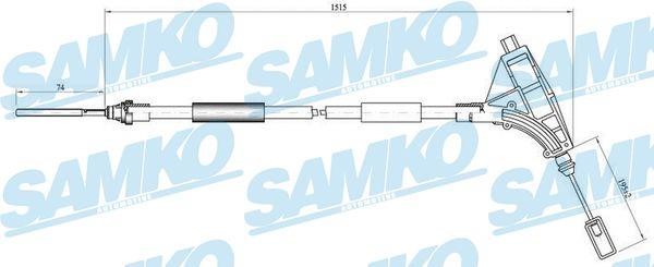Samko C0641B Cable Pull, parking brake C0641B