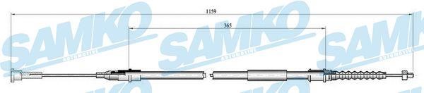 Samko C0551B Cable Pull, parking brake C0551B