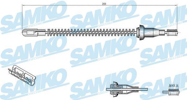 Samko C0556B Cable Pull, parking brake C0556B