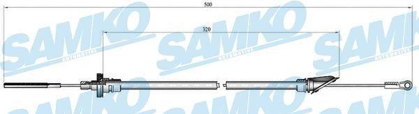 Samko C0564C Clutch cable C0564C