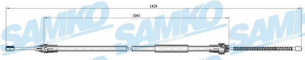 Samko C0687B Cable Pull, parking brake C0687B