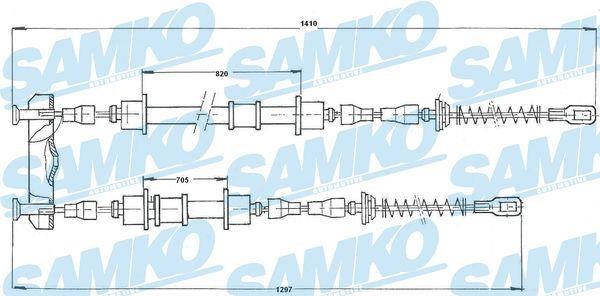 Samko C0572B Cable Pull, parking brake C0572B