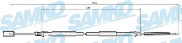 Samko C0694B Cable Pull, parking brake C0694B