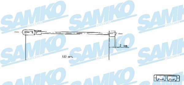 Samko C0578B Cable Pull, parking brake C0578B
