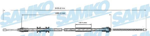 Samko C0699B Cable Pull, parking brake C0699B