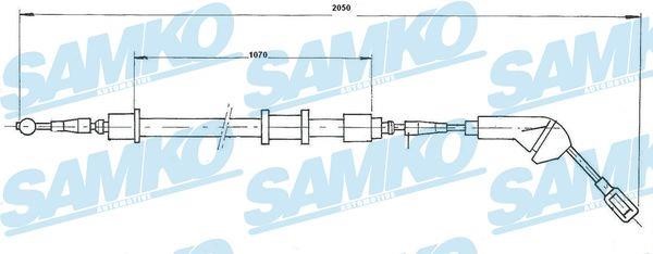 Samko C0582B Cable Pull, parking brake C0582B