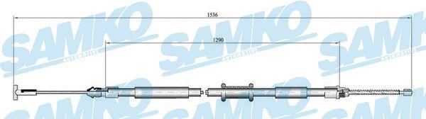 Samko C0601B Cable Pull, parking brake C0601B