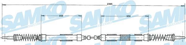 Samko C0603B Cable Pull, parking brake C0603B