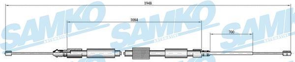 Samko C0714B Cable Pull, parking brake C0714B