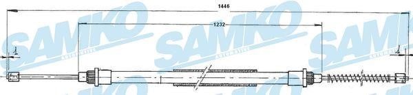 Samko C0729B Cable Pull, parking brake C0729B