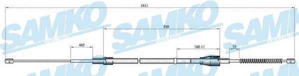 Samko C0809B Cable Pull, parking brake C0809B