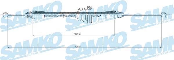 Samko C0746B Cable Pull, parking brake C0746B