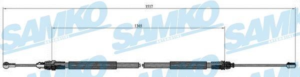 Samko C0748B Cable Pull, parking brake C0748B