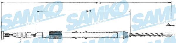 Samko C0844B Cable Pull, parking brake C0844B