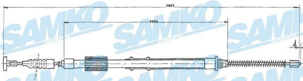 Samko C0845B Cable Pull, parking brake C0845B