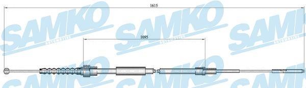 Samko C0942B Cable Pull, parking brake C0942B