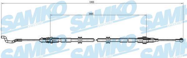 Samko C0969B Cable Pull, parking brake C0969B