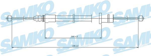 Samko C0994B Cable Pull, parking brake C0994B