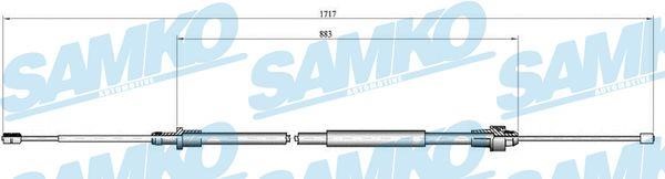 Samko C0998B Cable Pull, parking brake C0998B