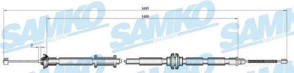Samko C1011B Cable Pull, parking brake C1011B