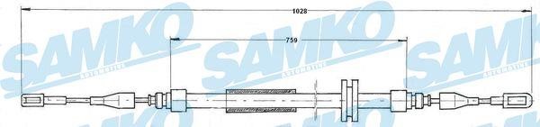 Samko C0901B Cable Pull, parking brake C0901B