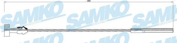 Samko C0919B Cable Pull, parking brake C0919B